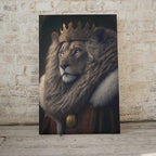 King & Queen Lions Set of 2 Prints. Digital Paintings Printable Wall Art. Couple Lion Poster. 2 Piece Wall Art. Contemporary Lions Portraits – Printable Wall Art Set
