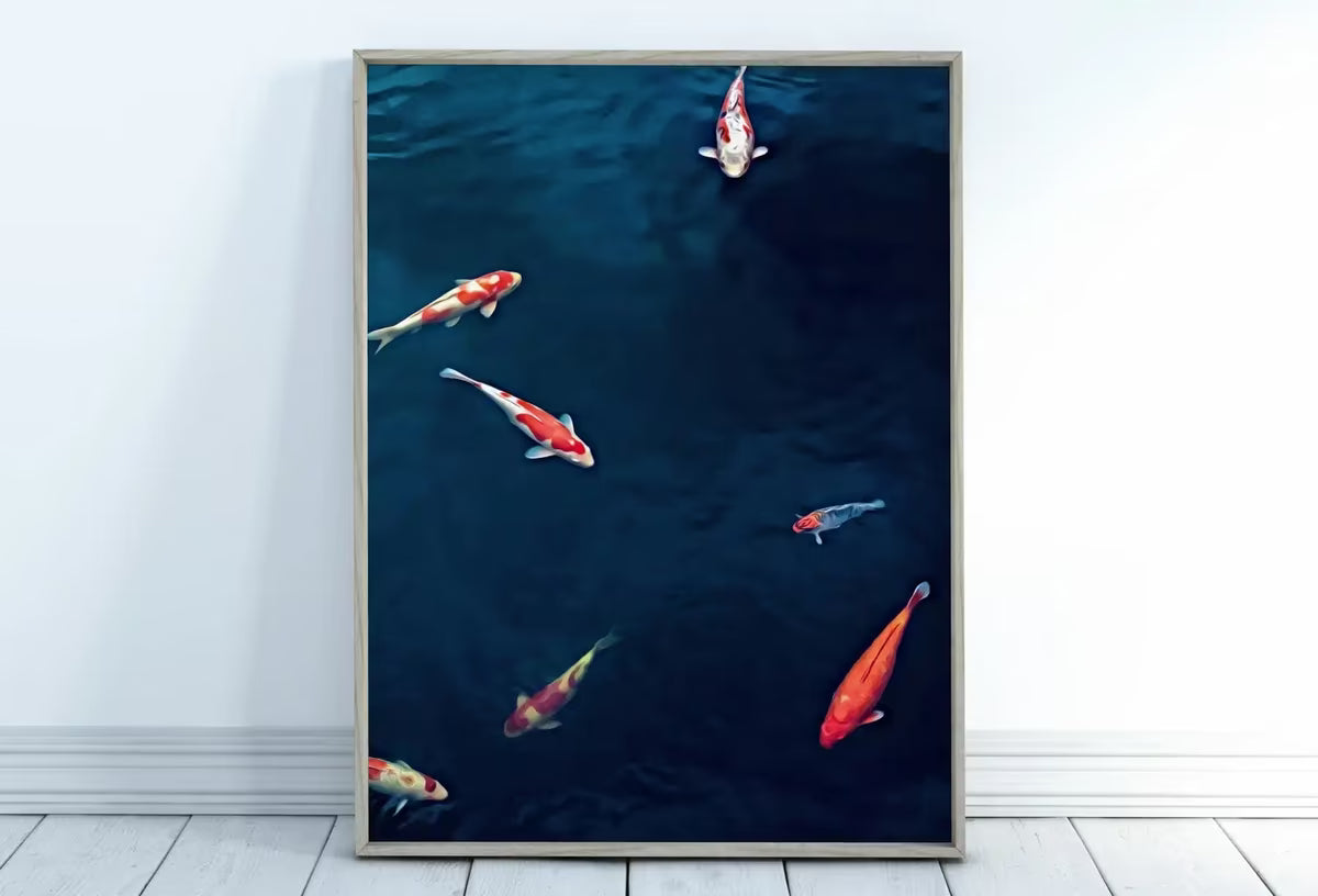 Koi Fish Print, Fish Wall Art Digital Prints, Japanese Print Instant Download Printable Wall Art, Photography Print, Zen Wall Art – Printable Wall Art