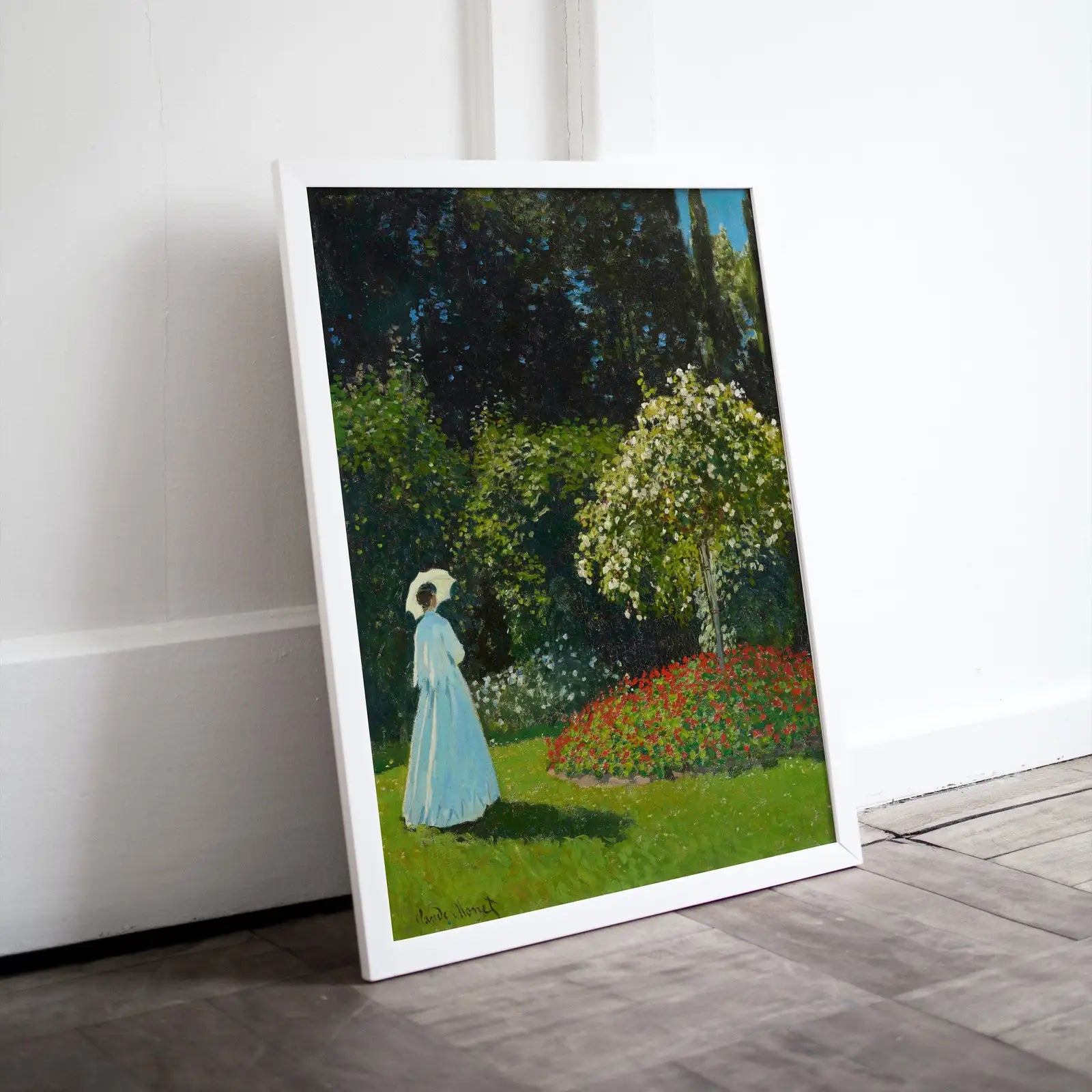 Dame dans le Jardin. Peinture célèbre de Claude Monet. Téléchargement instantané. Décoration vintage. Art mural imprimable du paysage de Monet. Décoration vintage.
