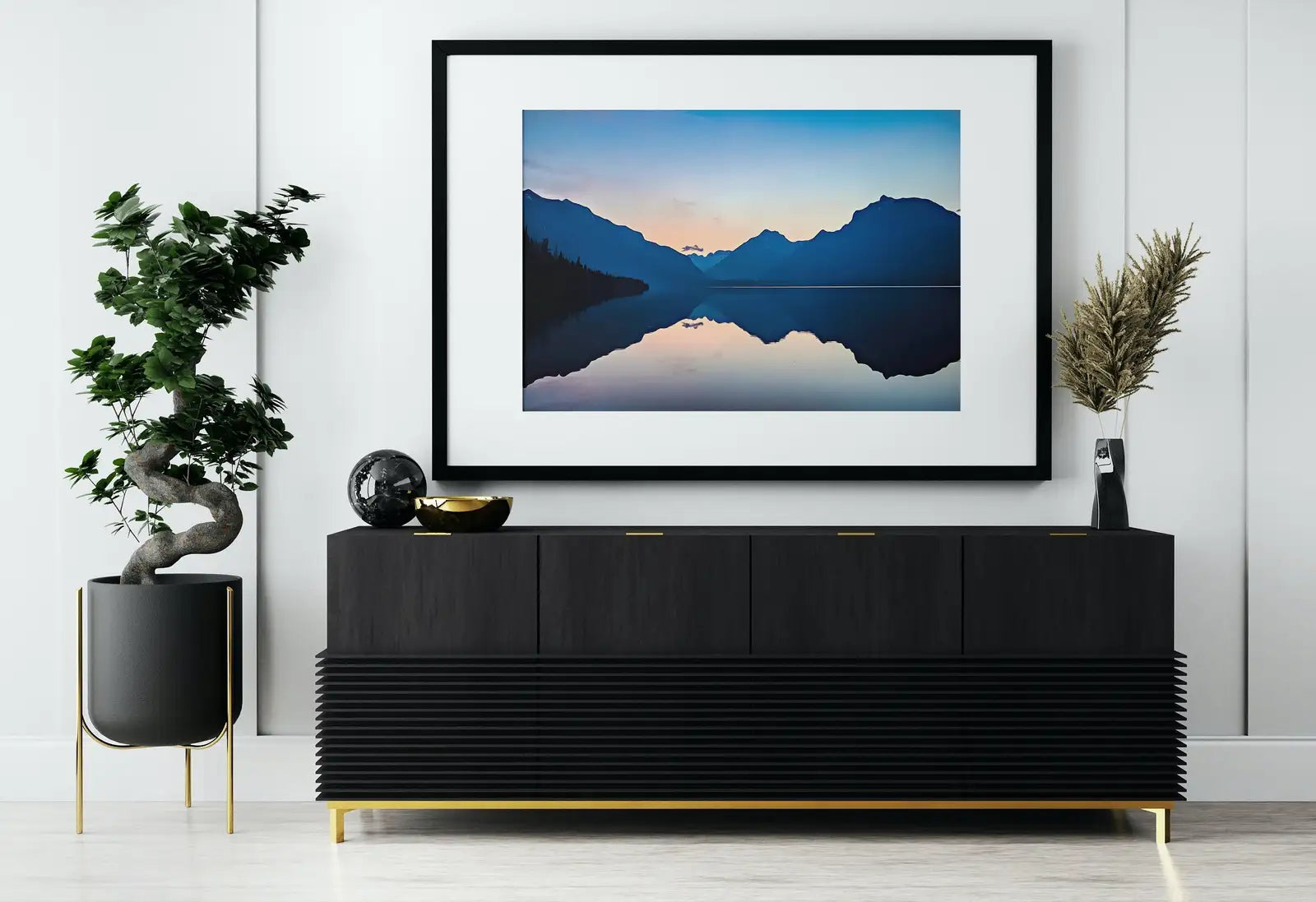 Second included artwork preview from Lake Sunrise with Mountain Landscape Abstract Wall Art Digital Print. Abstract Printable Wall Art Instant Download Colorful Minimalist Decor featuring various scenes.