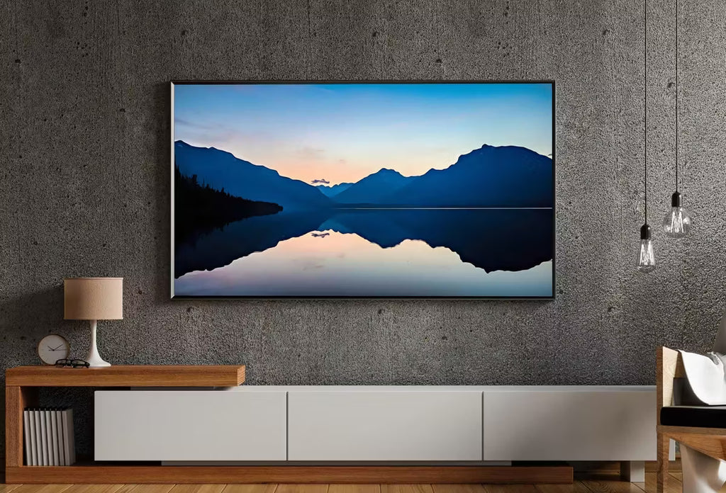 Lake Sunrise with Mountain Landscape Samsung Frame TV Art. Abstract Evening Art Samsung TV,  for Samsung Frame, Frame TV Art – Frame TV  Art