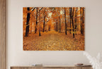 Detail view of artwork from Landscape Forest Trail Autumn Digital Painting. Printable Fall Wall Art, for Home or Office Decor, Nature Print Digital Art Instant Download. (variation 1)