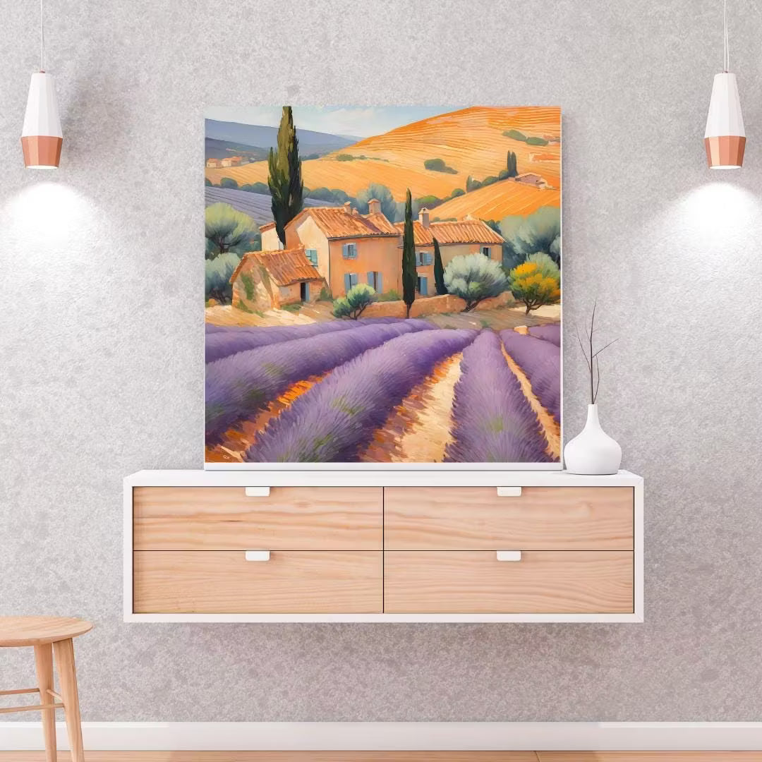 Lavender Painting Printable Decor | Watercolor Wall Art | Modern Floral Home Design – Printable Wall Art