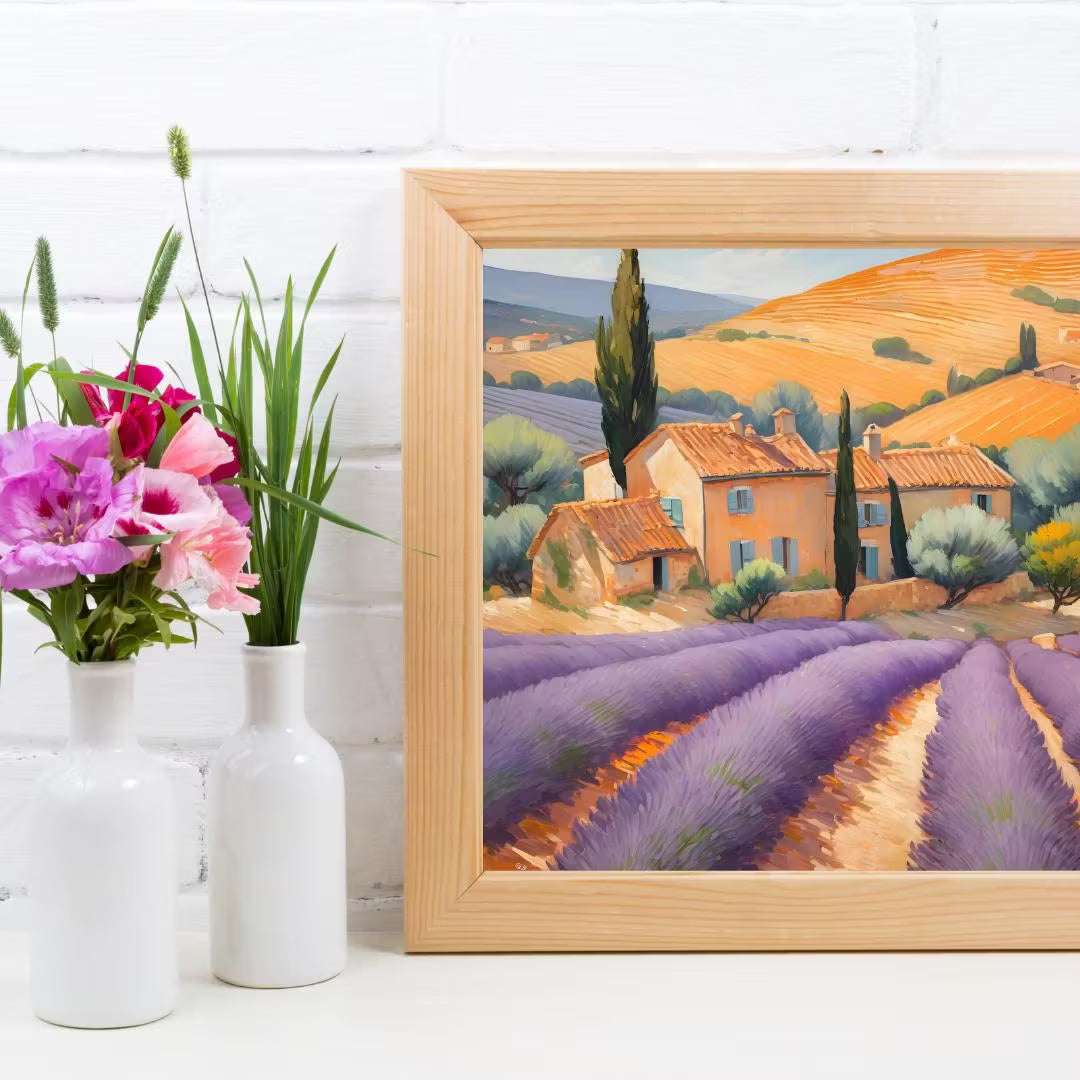 Lavender Painting Printable Decor | Watercolor Wall Art | Modern Floral Home Design – Printable Wall Art