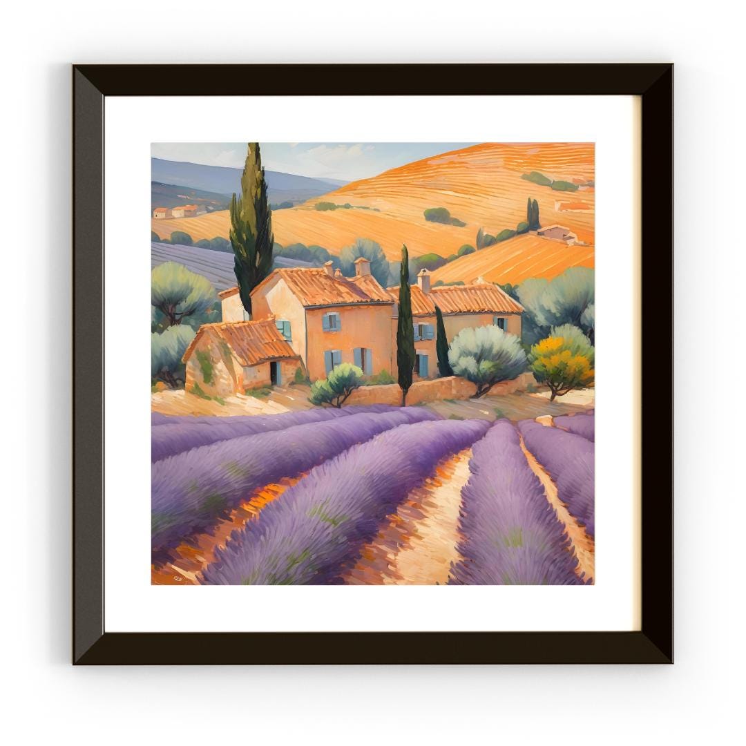 Lavender Painting Printable Decor | Watercolor Wall Art | Modern Floral Home Design – Printable Wall Art Digital Download – Digital Download