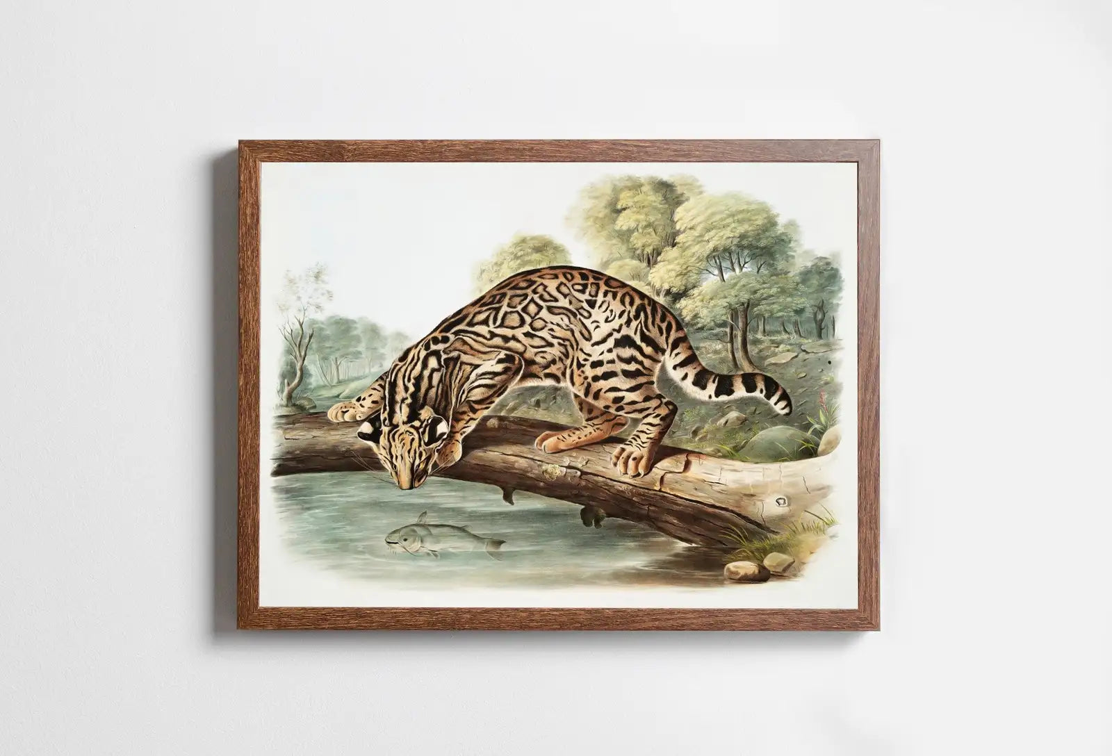 Included artwork preview showing first selection of artworks from Leopard-Cat Wall Art Vintage Painting. Vintage Animal Print. Ocelot Printable Wall Art, Digital Download. Digital Painting. Nature Art Print.