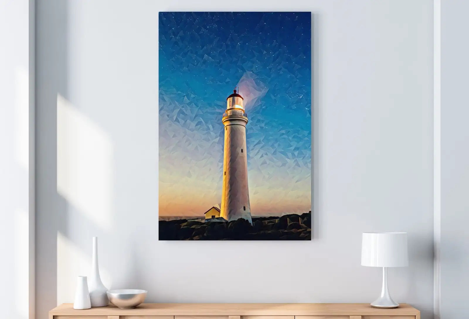 Second included artwork preview from Lighthouse at Dusk with Night Sky, Printable Wall Art Lighthouse Painting, Nautical Wall Art, Lighthouse Poster Print, Nautical Wall Decor featuring various scenes.