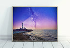 Included artwork preview showing first selection of artworks from Lighthouse at Night with Starry Sky Landscape, Printable Wall Art Lighthouse Painting, Nautical Wall Art, Lighthouse Poster Nautical Decor.