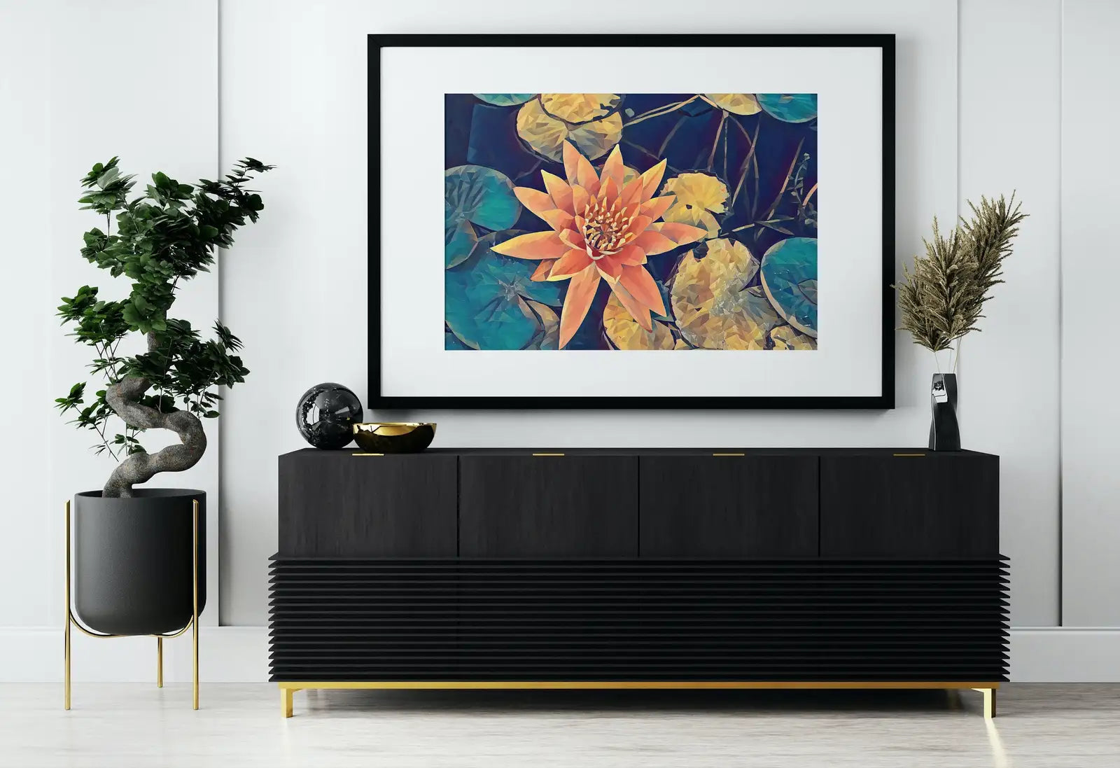 Detail view of artwork from Lotus Flower Art. (variation 1)