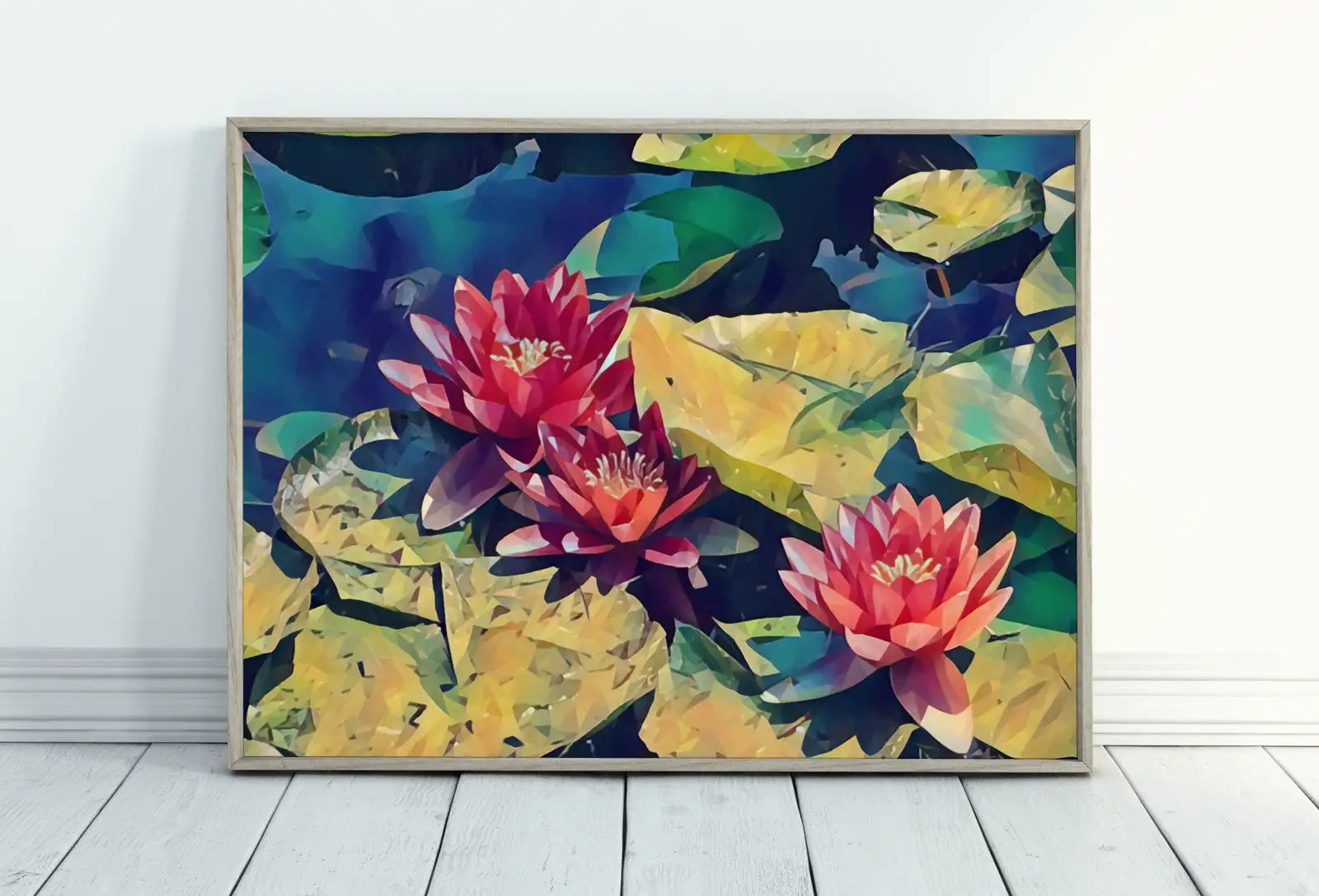 Included artwork preview showing first selection of artworks from Lotus Flower Art. (variation 2)