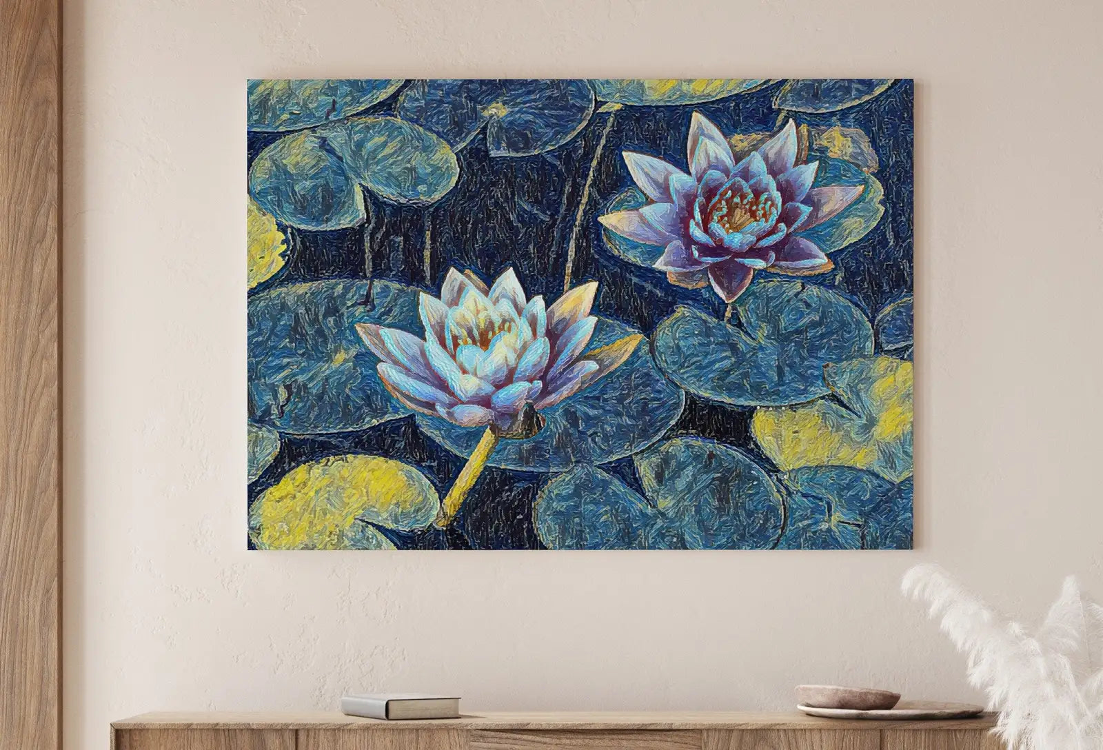 Detail view of artwork from Lotus Flower Art. (variation 9)