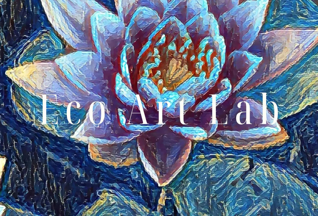 Lotus Flower Art | Botanical Wall Art | Flower Wall Decor | Blooming Lotus in Blue Flower Digital Painting | Floral Art | Printable Download – Printable Wall Art