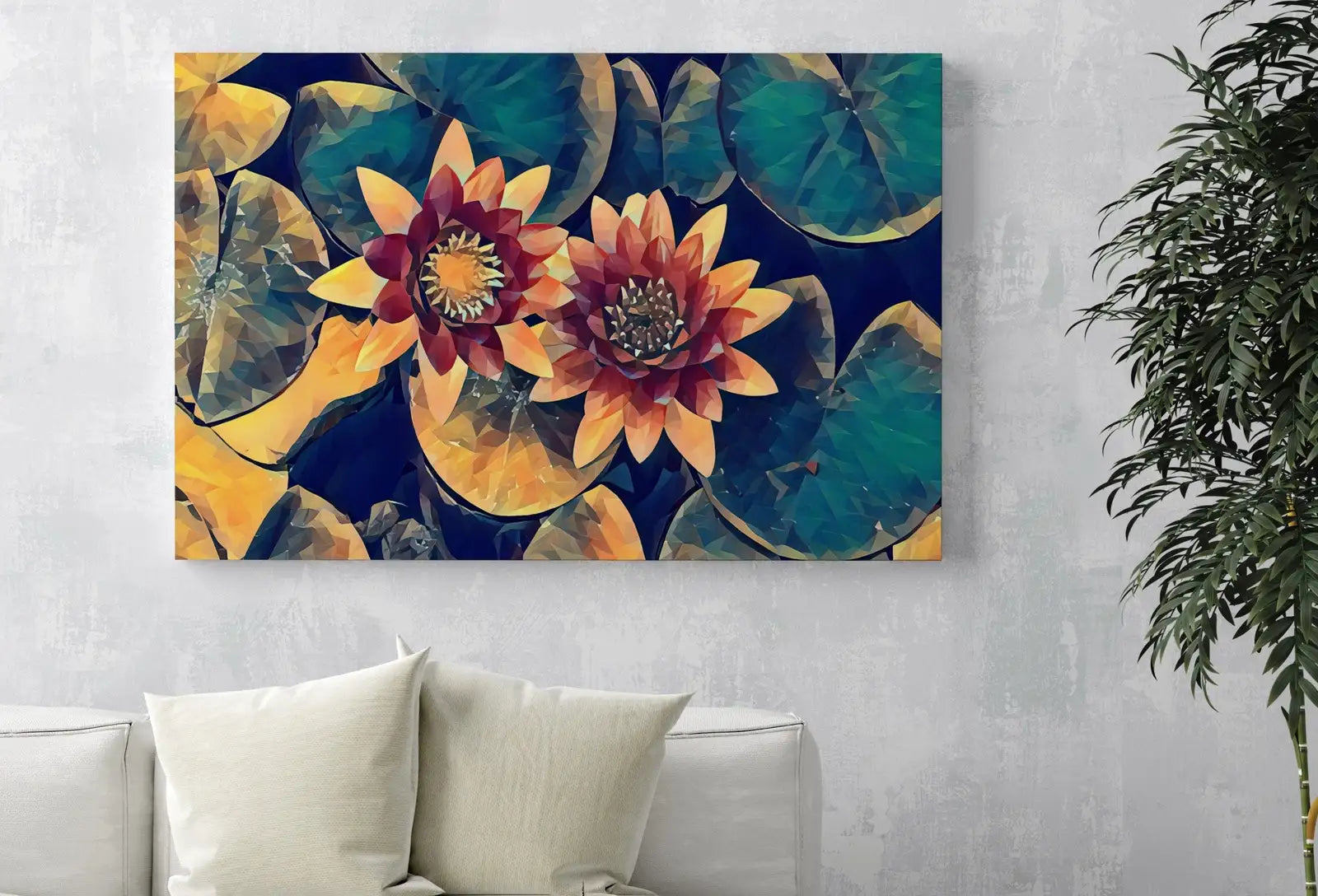 Detail view of artwork from Lotus Flower Art. (variation 11)