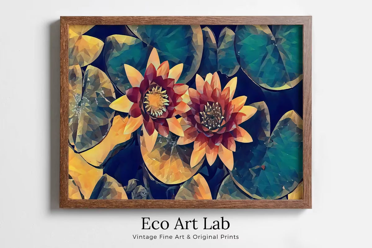 Lotus Flower Art | Botanical Wall Art | Flower Wall Decor | Digital Painting | Floral Art | Printable Download – Printable Wall Art