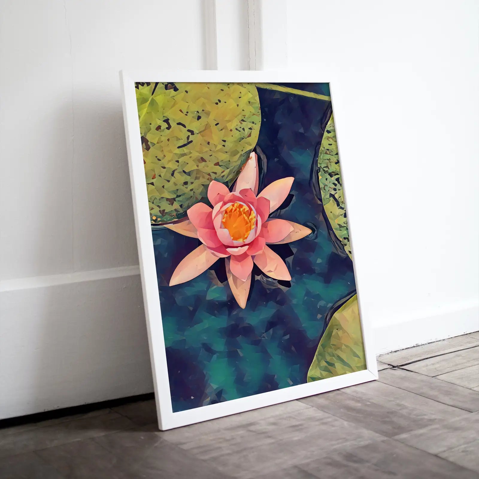 Included artwork preview showing first selection of artworks from Lotus Flower Art. (variation 9)