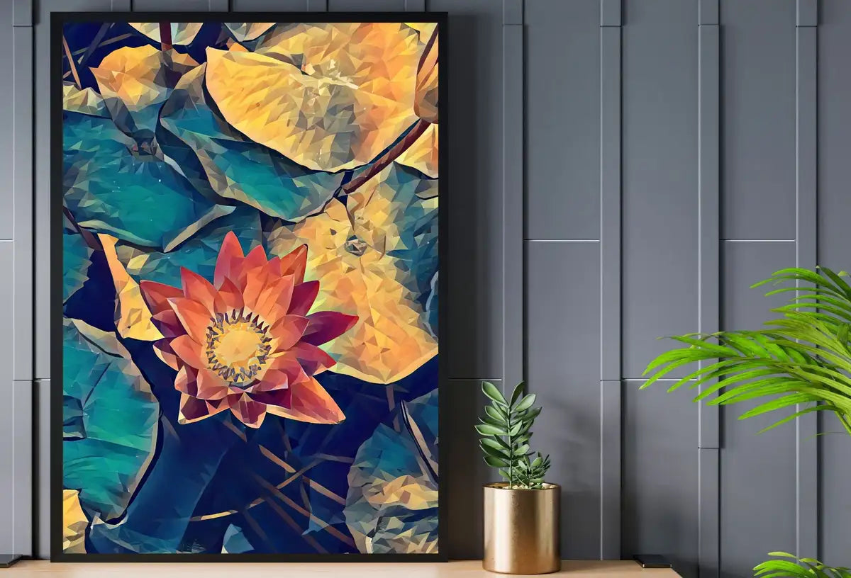 Detail view of artwork from Lotus Flower Art. (variation 20)