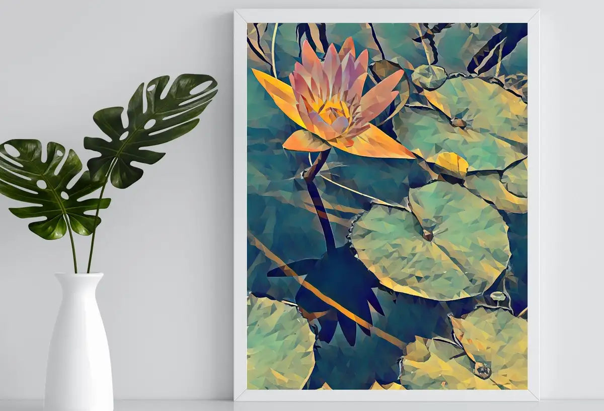 Detail view of artwork from Lotus Flower Art. (variation 22)