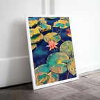 Lotus Flower Art | Botanical Wall Art | Flower Wall Decor | Single Pink Lotus Flower Digital Painting | Floral Art | Printable Download – Printable Wall Art