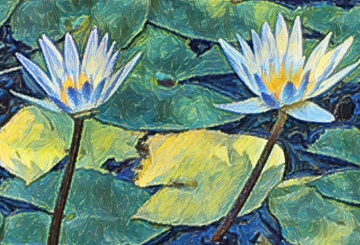 Lotus Flower Art | Botanical Wall Art | Flower Wall Decor | Three Blooming Lotus Flowers Digital Painting | Floral Art | Digital Printable – Printable Wall Art