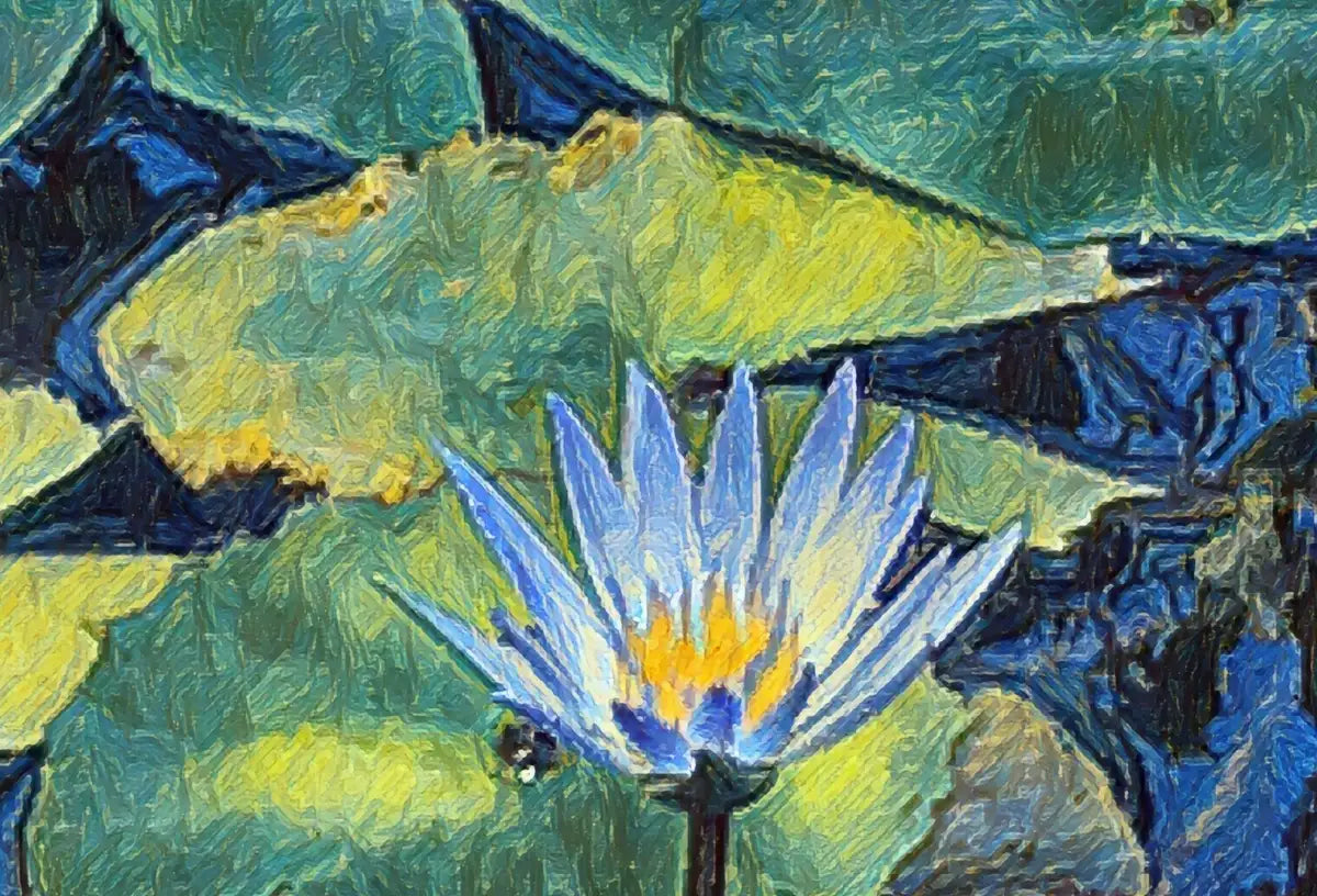 Detail view of artwork from Lotus Flower Art. (variation 26)