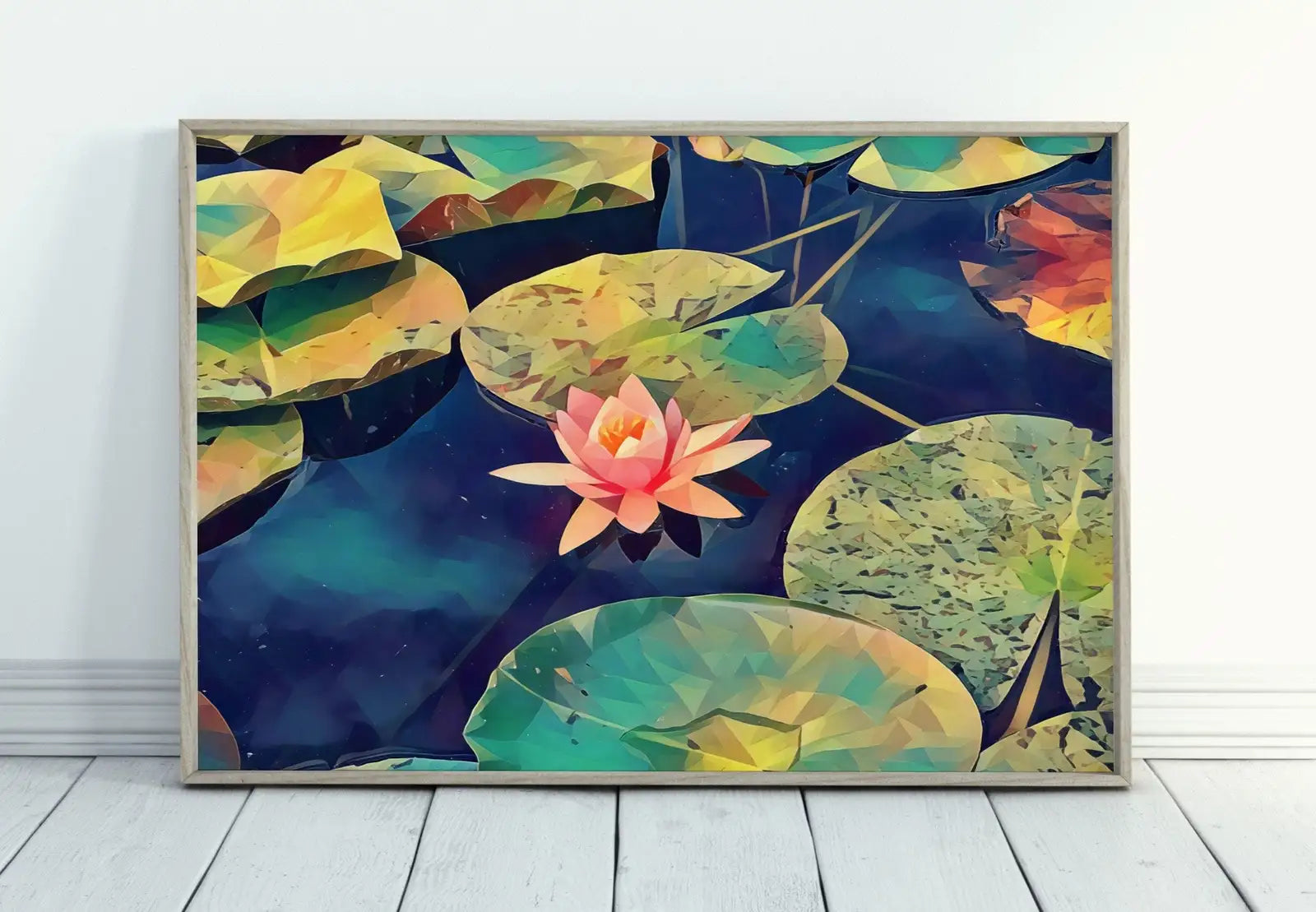 Included artwork preview showing first selection of artworks from Lotus Flower Art. (variation 14)