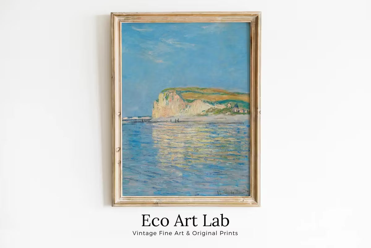 Low Tide at Pourville Claude Monet Painting Famous Monet Art. Instant Download Vintage Decor. Monet Landscape Vintage Printable Wall Art – Printable Wall Art