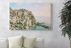 Manarola Italy Wall Art Landscape Printable Wall Art. Instant Download Italy Poster Sunset Wall Art. Colorful Pastel Home Decor, Digital Art – Printable Wall Art Set