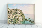 Manarola Italy Wall Art Landscape Printable Wall Art. Instant Download Italy Poster Sunset Wall Art. Colorful Pastel Home Decor, Digital Art – Printable Wall Art Set