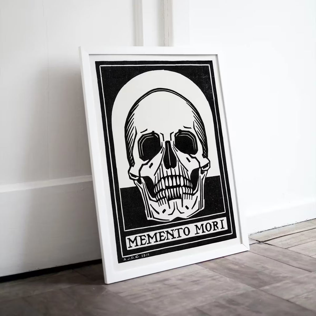 Memento Mori Vintage Art Nouveau Print Skull Wall Art. Instant Download Retro Print, Julie De Graag Printable Wall Art. Art Nouveau Poster – Printable Wall Art