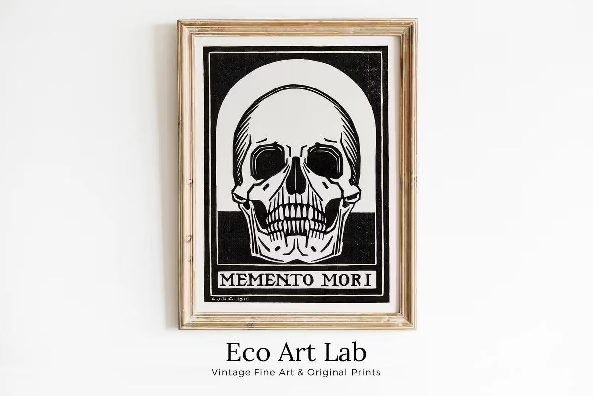 Memento Mori Vintage Art Nouveau Print Skull Wall Art. Instant Download Retro Print, Julie De Graag Printable Wall Art. Art Nouveau Poster – Printable Wall Art