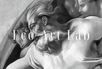 Michelangelo The Creation of Adam Famous Painting Altered in Black & White. Printable Vintage Classic Painting Reproduction Downloadable Art – Printable Wall Art