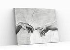 Second included artwork preview from Michelangelo The Creation of Adam Famous Painting Reaching Hands in Black & White. Printable Vintage Classic Painting Downloadable Art featuring various scenes.
