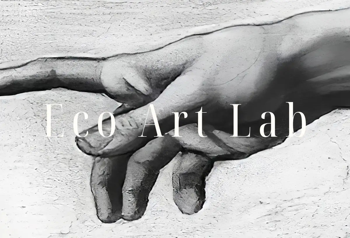 Detail view of artwork from Michelangelo The Creation of Adam Famous Painting Reaching Hands in Black & White. Printable Vintage Classic Painting Downloadable Art. (variation 2)