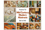 Mid Century Modern Abstracts. Frame TV MCM Wall Art set of 40 Abstracts - Minimalist Geometric Original Paintings – Frame TV Art Set (Digital Download)