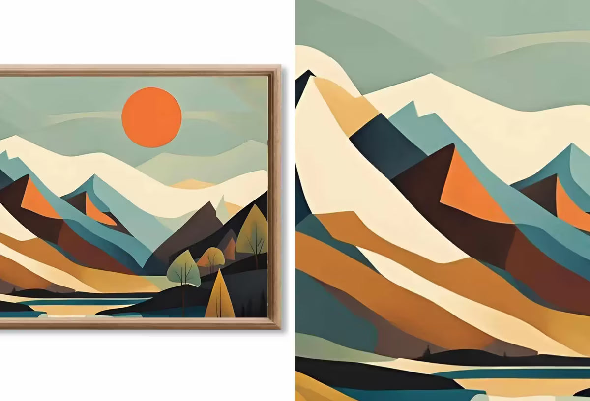 Mid Century Modern Frame TV Art Set of 40. MCM Wall Art Original Paintings For Samsung Frame TV. Retro Wall Art. Mid Century Modern Decor – Frame TV Art Set