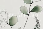 Included artwork preview showing first selection of artworks from Minimal Boho Floral Prints. Botanical Prints Set of 2. Watercolor Sage Green Gallery Wall Art. Floral Printable Art Wild Flower Bouquet Art.