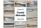 Minimalist Coastal Frame TV Art Set – Beachy Wall Art for Samsung Frame TV, Neutral Wall Decor, Coastal Artwork, Modern TV Art Download – Frame TV Art Set