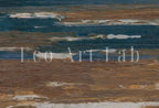 Detail view of artwork from Minimalist Coastal Landscape Painting. Moody Printable Vintage Art. Seascape Painting. Coastal Wall Art. Ocean Painting with Spring Clouds. (variation 2)