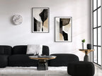 Minimalist Set of 2 Art Prints. Black and White Abstract Poster Set. Neutral Gallery Wall. Black & Beige Wall Art. Contemporary Modern Art – Printable Wall Art Set (Digital Download) – Digital Download