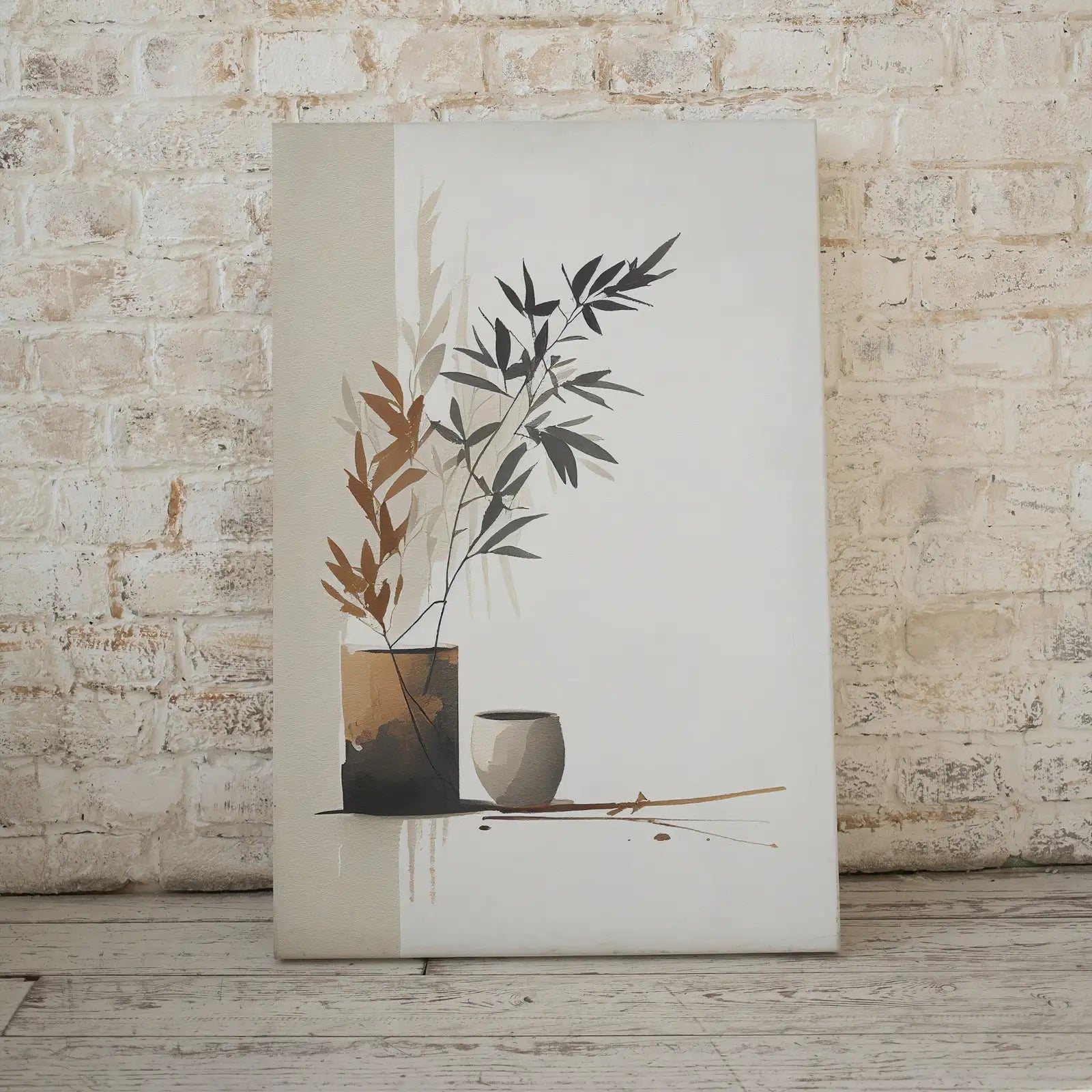Included artwork preview showing first selection of artworks from Minimalist Zen Wall Decor. Printable Wall Art. Brown & Beige Wabi Sabi Abstract Print. Japandi Wall Art. Modern Neutral Abstract..