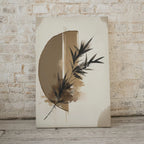 Included artwork preview showing first selection of artworks from Minimalist Zen Wall Decor, Printable Wall Art. Half Moon Modern Neutral Abstract. Black & Beige Wabi Sabi Abstract Print. Japandi Wall Art.