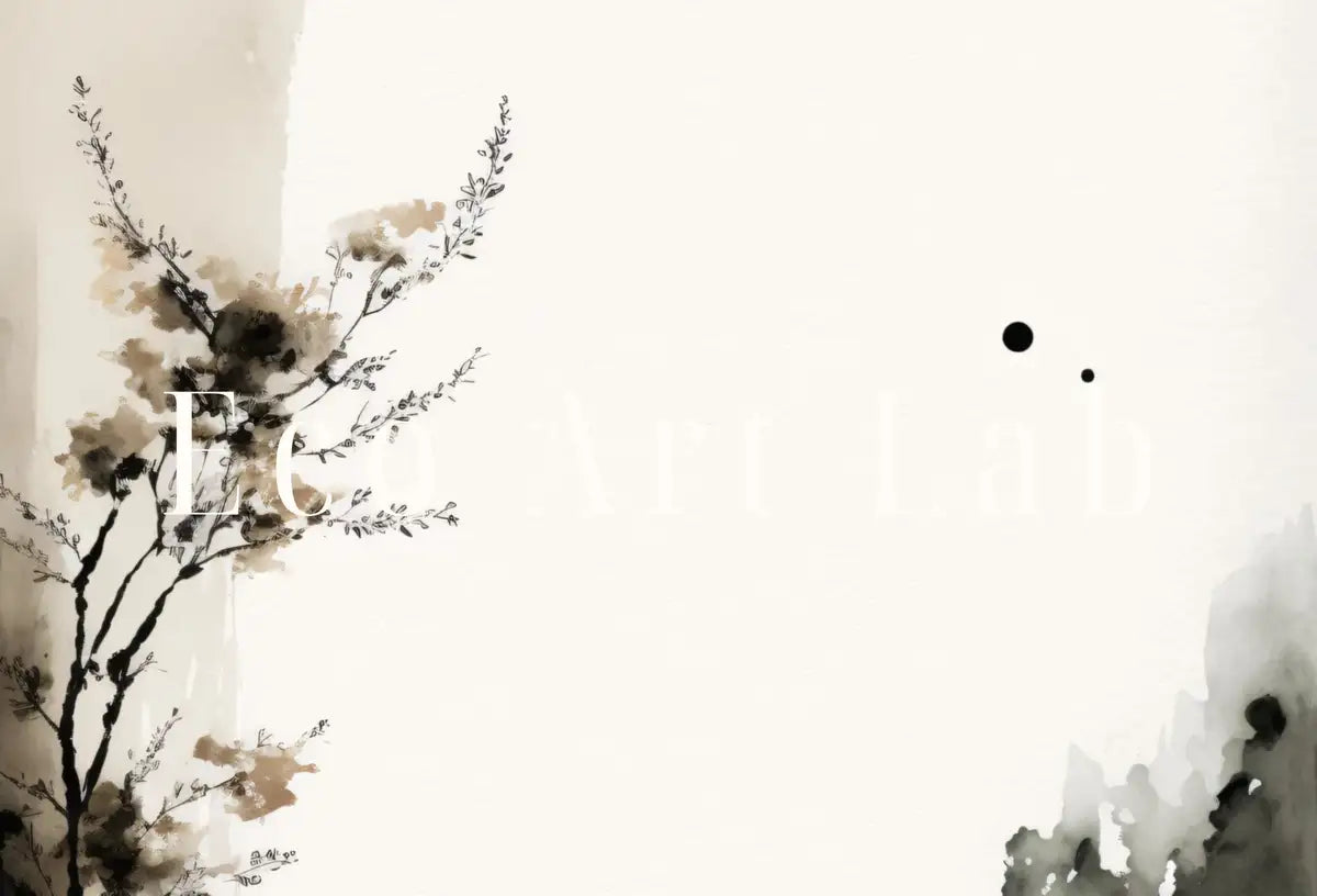Second included artwork preview from Minimalist Zen Wall Decor. Printable Wall Art. Modern Neutral Abstract. Black & Beige Wabi Sabi Abstract Print. Japandi Wall Art featuring various scenes.