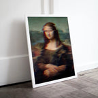 Mona Lisa Glitch Art Altered Classic Painting. Surreal Portrait Painting Downloadable Print. Altered Vintage Famous Painting Printable Art – Printable Wall Art