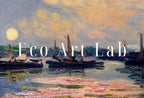 Detail view of artwork from Monet Inspired Lilies on Lake View Digital Painting. Instant Download Floral Decor. Monet Botanical Print Printable Wall Art. Abstract Decor. (variation 2)