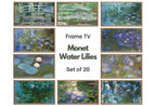 Monet Water Lilies Frame TV Art Set | Samsung Frame TV Download | Monet Wall Art | Famous Impressionist Vintage Lily Pond Paintings – Frame TV Art Set