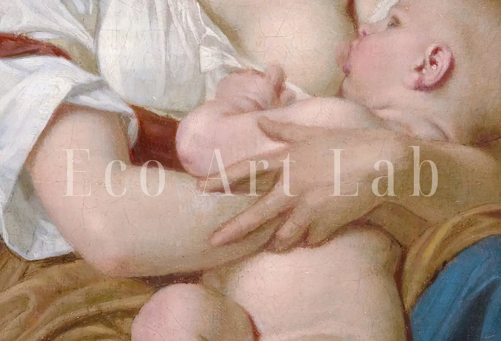 Motherhood Art Print. Mother and Child by Hugues Merle. Vintage Mother and Child Painting, Nursery Art. Printable Wall Art. Downloadable Art – Printable Wall Art