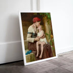 Motherhood Art Print. Mother and Child by Léon Perrault Vintage Mother and Child Painting, Nursery Art. Printable Wall Art. Downloadable Art – Printable Wall Art