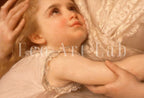 Included artwork preview showing first selection of artworks from Motherhood Art Print. Pardon Mama by Émile Munier Vintage Mother and Child Painting, Nursery Art. Printable Wall Art. Downloadable Art.