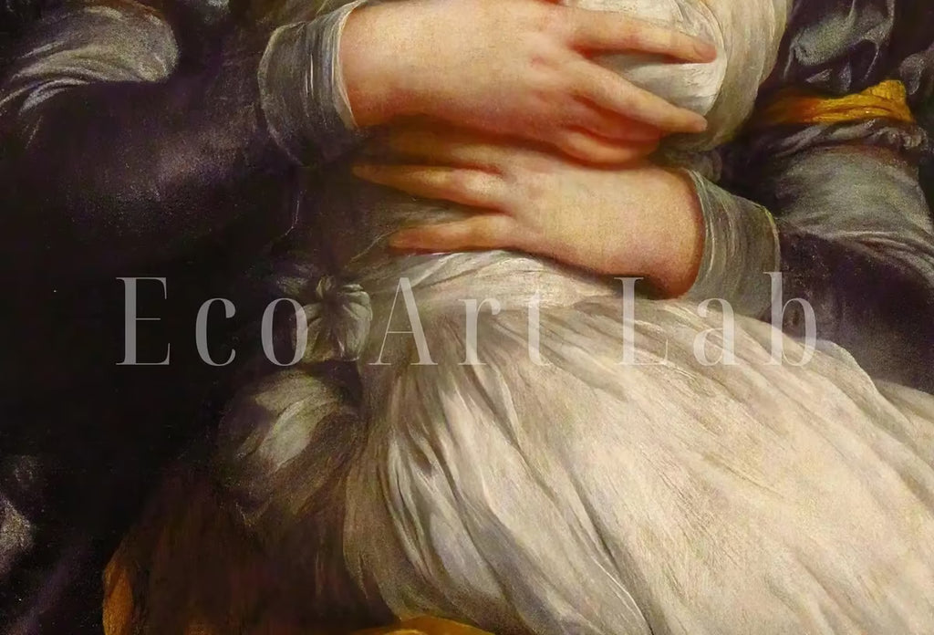 Motherhood Art Print. Self Portrait with Daughter. Vintage Mother and Child Painting, Nursery Art. Printable Wall Art. Downloadable Art – Printable Wall Art