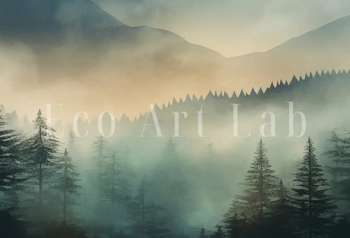Mountain Prints Set of 3. Nature Prints Set. Watercolor Green Mountain. Abstract Landscape. Modern Minimal Wall Decor. Pine Forest wall Art – Printable Wall Art Set (Digital Download)